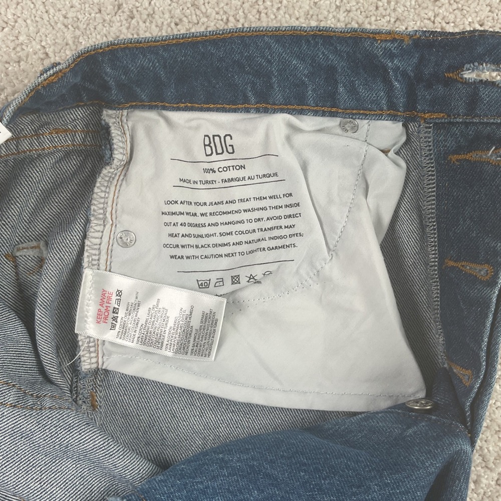 BDG Urban Outfitters Womens Straight Leg Jeans Blue Medium Wash W30 L32 NEW - Picture 5 of 8